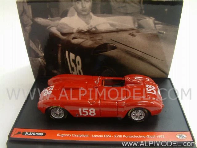 Lancia D24 XVIII Pontedecimo Giovi 1953 Eugenio Castellotti 1:43 BRUMM S0920 - Immagine 1 di 1