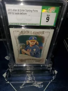 CSG 9 ~2015 Topps Allen and Ginter Starting Points #SP52 Jacob deGrom RC POP 1๐ - Picture 1 of 7