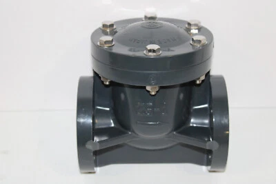 1" ASAHI AV HI-PVC SWING CHECK VALVE ANSI 150 FLANGE EPDM O-RING TYPE NEW - Image 1 of 4