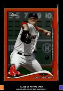 2014 Topps Chrome #83 Jon Lester Orange Refractors Boston Red Sox - Picture 1 of 2