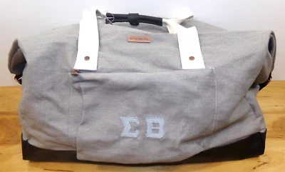 Cutter & Buck Weekender Cotton Duffle Bag Gray NO Shoulder Strap NWT - Image 1 of 4