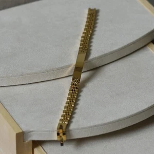 Bracciale uomo in acciaio a maglia morbida CON TARGA PERSONALIZZABILE - Imagen 1 de 3