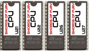 Swords of Fury Flipper CPU Komplett Rom Set U21 - U22 - U26 - U27 - Bild 1 von 1