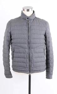 Moncler Delabost Wool Puffer Jacket SZ 3/L Gray MINT - Picture 1 of 9