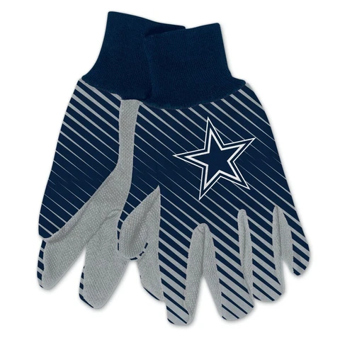 DALLAS COWBOYS STRIPED UTILITY GRIPPER DOTS GLOVES NEW WINCRAFT 🤠 Cover