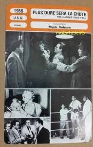 US Film Noir The Harder They Fall Humphrey Bogart French Film Trade Card - Picture 1 of 1