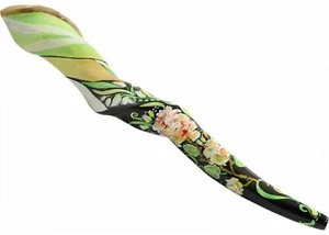Shofar Kosher Pintado a Mano Eland Diseño Floral 45-50 cm Decoración del Hogar Israel - Imagen 1 de 6