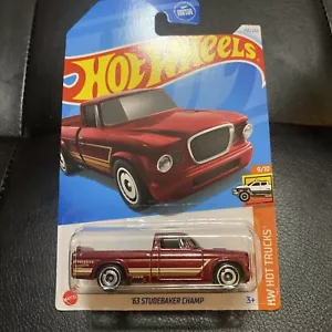 ✅ 2024 Hot Wheels 1963 STUDEBAKER CHAMP, rot, J-Case - Bild 1 von 2