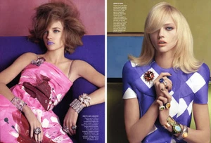 2008 Steven Meisel Natalia Vodianova 6-seitiges MAGAZIN EDITORIAL - Brilliant Move - Bild 1 von 3