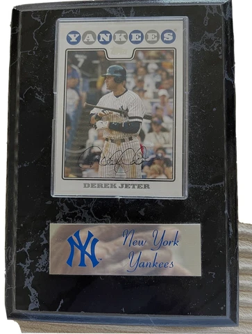 Baseball DEREK JETER  Plaque 5"x 7" New York Yankee's Wall Plaque Official Photo Cover