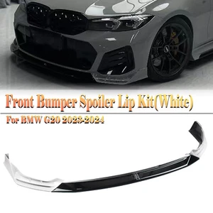 Front Bumper Spoiler For BMW G20 LCI 330i M340i Sport 2023-2025 Black White - Picture 1 of 24