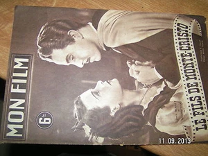 Revue Mon Film n°20 (1946) Le fils de Monte Cristo J.Bennet L.Hayward / B.Grable - Imagen 1 de 1