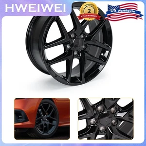 18'' x 8" Glossy Black Replacement Wheel Rim US Stock For Honda Civic 2016-2024 - Picture 1 of 13