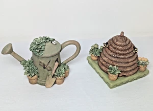 Pfaltzgraff Portfolio Naturholz Schmuckkästchen Posten Honig Bienenstock Gießkanne Deckel - Bild 1 von 12