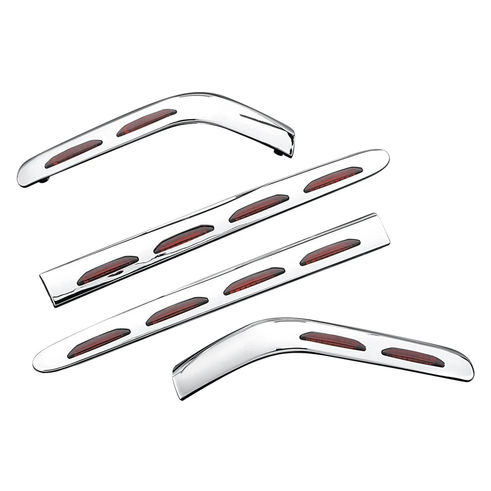 For Honda Goldwing 1800 2001-2008 Kuryakyn LED Chrome Saddlebag Molding Set Foto 1 de 1