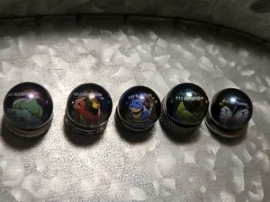 LOTE DE 5 HOLOGRAMAS POKEMON #01 BULBASAUR #05 CHARMELEON #09 BLASTOISE #11 METAPOD #12 - Imagen 1 de 1