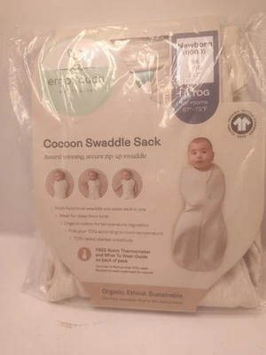 ergoPouch 1.0 tog Baby Sleep Sack NB 7-9lbs Cocoon Swaddle Bag Oatmeal Marle New - Image 1 of 3