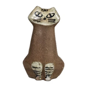 Vintage Lisa Larson Gustavsberg Schweden sitzende Katze kleiner Zoo Figur 5 Zoll - Bild 1 von 8