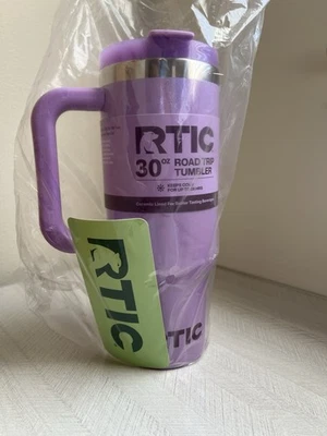 Vaso de viaje por carretera forrado de cerámica RTIC 30 oz, brillo lavanda Foto 1 de 4
