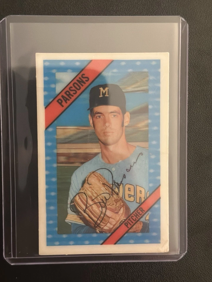 1972 Kellogg's Xograph Bill Parsons #5 Milwaukee Brewers Baseball Card - Image 1 of 2