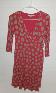 Boden Polka Dot Wrap Dress Size Medium - Picture 1 of 8