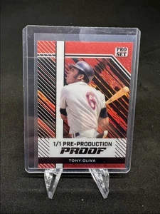 2024 Pro Set Pre-Production Proof TONY OLIVA Twins 1/1 - Picture 1 of 2