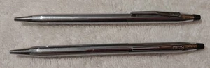 Vintage Cross Chrome Pens LOT OF 2 NEED INK - Picture 1 of 3