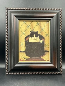 Colección Stephanie H The Bombay Company enmarcada "KITTY" obra de arte  - Imagen 1 de 7