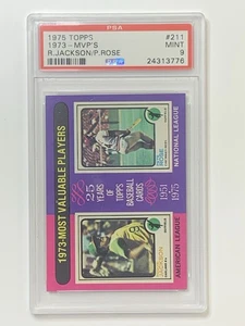 1975 Topps R. Jackson/P.Rose 1973-MVPs #211 PSA 9 **XBXAE3776 - Picture 1 of 2