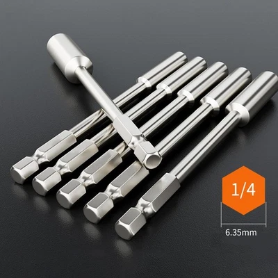 Bithalter 100 mm lang Verlängerung mit 6 35 mm Schaft für bequemes Schrauben - Bild 1 von 4