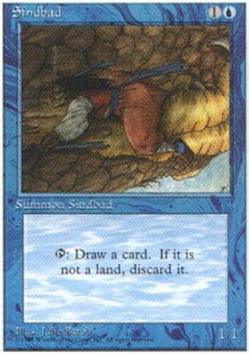 FBB Korean Sindbad ~ Moderately Played 4th Edition Fourth Foreign Black Border S - Image 1 of 1