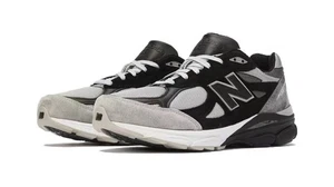 KOSTENLOSER VERSAND New Balance grau/schwarz 990DL3 Retro Herren Laufschuhe - Bild 1 von 5