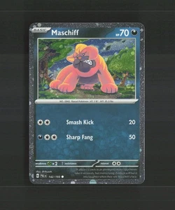 Maschiff 142/193 Paldea Evolved Cosmos Holo SWIRL Pokemon Card NM - Picture 1 of 10