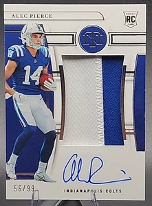 Alec Pierce/99 2022 Panini National Treasures True Rookie RC Auto RPA Colts SP - Imagen 1 de 3
