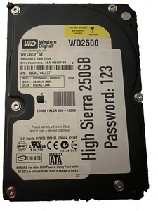 Apple 2007-2011 iMac Mac Pro 250GB 7200 U/min Festplatte mit OS X 10.6 Snow Leopard - Bild 1 von 10