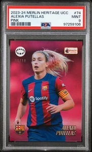 2023-24 TOPPS MERLIN UCC - Alexia Putellas - Pink /10 PSA9 - Picture 1 of 2