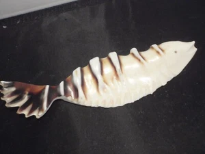 VINTAGE  HAND CARVED FISH FROM  SHELL - Picture 1 of 9