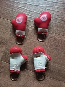 Miller Lite Ready To Box Mini Glove Key Chains Lot Of 4 - Picture 1 of 5
