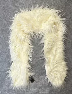 The Limited White Faux Fur Shawl Wrap Scarf, Women’s, New With Tags - Picture 1 of 8