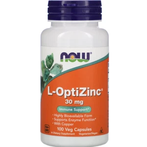 NOW Foods L-OptiZinc 30 mg 100 cápsulas vegetales - Imagen 1 de 2