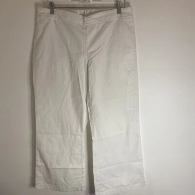 Pantalones blancos de uniforme médico con parte inferior exfoliante suave como la mantequilla grandes Foto 1 de 4