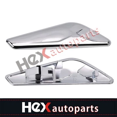 Par de acabado de guardabarros delantero izquierdo + derecho cromado para BMW X3 X4 F25 F26 Foto 1 de 4