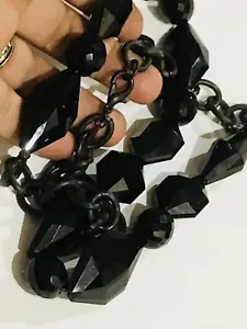 Versatile fun CLUB MONACO Black chain necklace, 30” Long - Picture 1 of 5