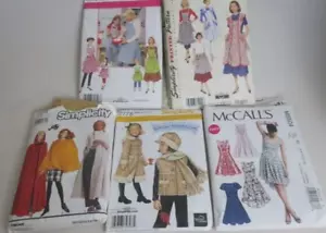 Sewing Patterns Lot of 5 Uncut Pre-Owned Daisy Kingdom Aprons Dress Cape - Picture 1 of 6