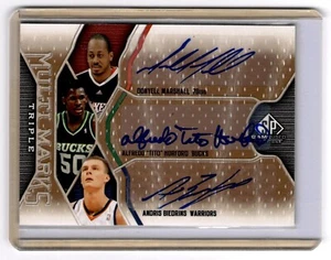 2009-10 Upper Deck Multi-Marks Marshall/Horford/Biedrins /50 #MT-MBH Bucks - Picture 1 of 3