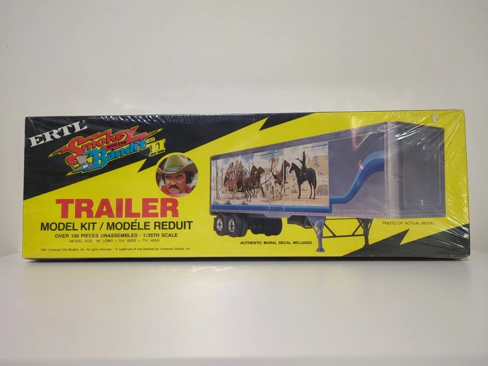 ERTL Smokey and the Bandit II Trailer Model Kit PARTIAL SEAL, 1/25th Scale, 1980 - Image 1 of 4