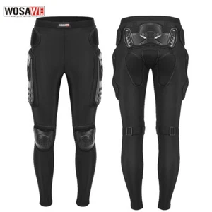WOSAWE Motorrad Panzerhose Hüftprotektor ATV Ski Skateboarding Schutzhose lang - Picture 1 of 15