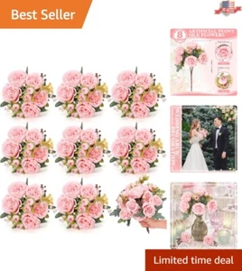 Delicate Pink Peony Flower Bundle - Ideal for Weddings and DIY Decor Projects - Picture 1 of 8