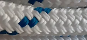 1/2" x 47 ft. Double Braid-Yacht Braid Polyester rope. Made in USA. - Picture 1 of 6