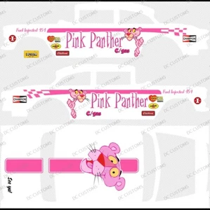 55 CHEVY GASSER (NONE-WHITE TONER) DECALS PINKPANTHER - Picture 1 of 1